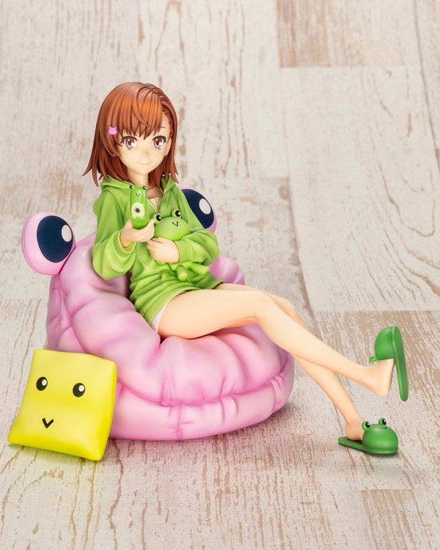 To Aru Kagaku no Railgun T 1/7 Scale Pre-Painted Figure: Mikoto Misaka Gekota Covered Ver. [Deluxe Edition] image 1
