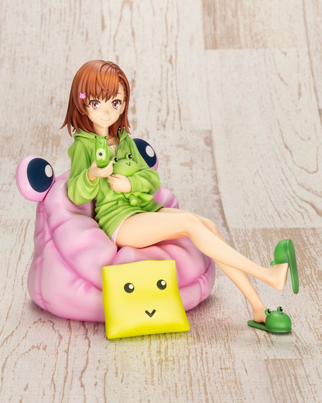 To Aru Kagaku no Railgun T 1/7 Scale Pre-Painted Figure: Mikoto Misaka Gekota Covered Ver. [Deluxe Edition] image 2