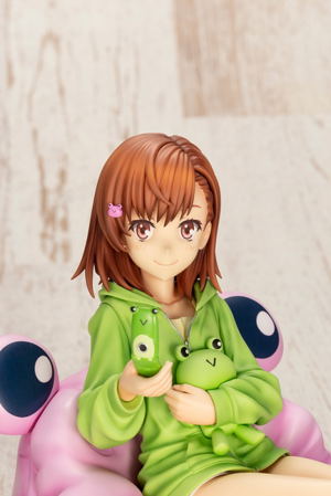 To Aru Kagaku no Railgun T 1/7 Scale Pre-Painted Figure: Mikoto Misaka Gekota Covered Ver. [Deluxe Edition]