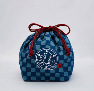 Final Fantasy Wazakka Drawstring Bag: Chocobo Navy Blue_