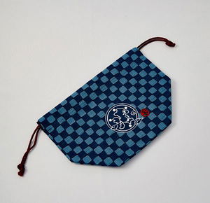 Final Fantasy Wazakka Drawstring Bag: Chocobo Navy Blue_