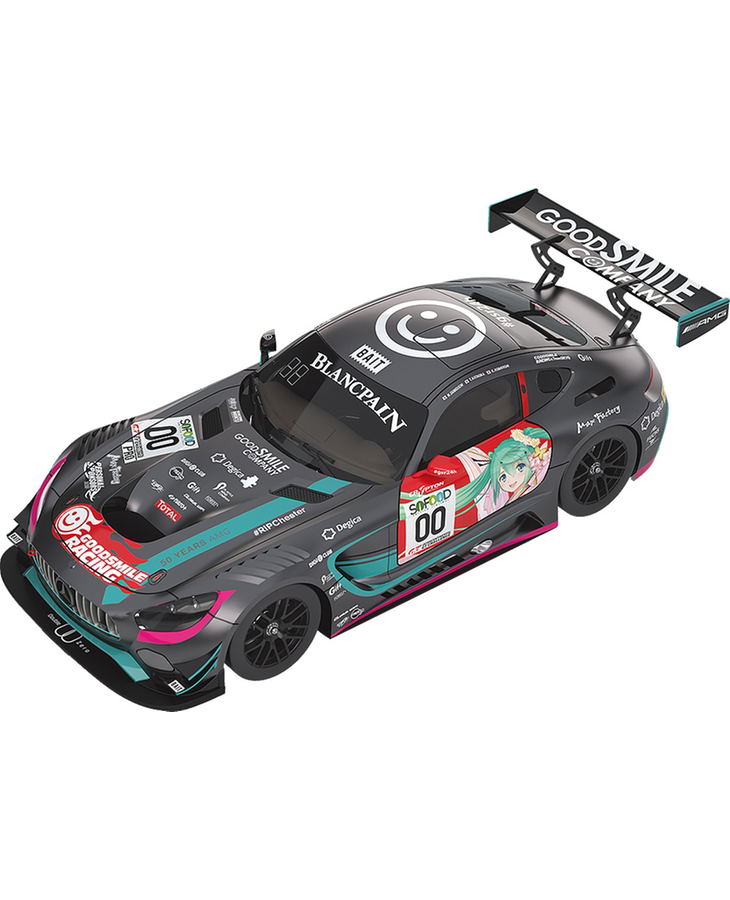 Hatsune Miku GT Project 1/43 Scale Miniature Car: Good Smile Hatsune Miku AMG 2017 SPA24H Finals Ver. image 1