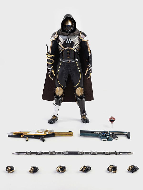 Destiny 2 1/6 Scale Action Figure: Hunter Sovereign Golden Trace Shader image 10