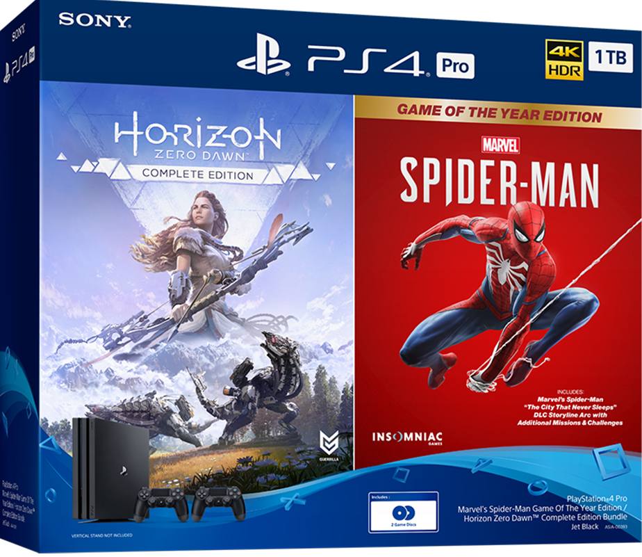 I nåde af Klinik let PlayStation 4 Pro 1TB HDD (Marvel's Spider-Man Game of the Year Edition /  Horizon Zero Dawn Complete Edition)