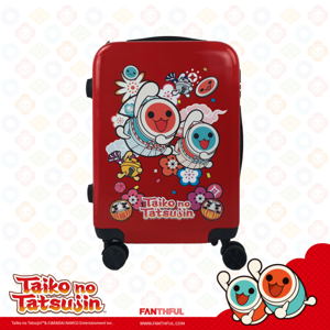 Taiko No Tatsujin Luggage - Cabin Size Red_
