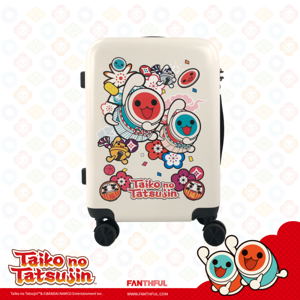 Taiko No Tatsujin Luggage - Cabin Size White_