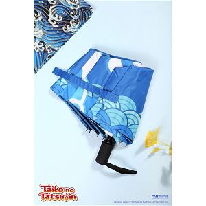 Taiko No Tatsujin Semi-Automatic Switching Retractable Umbrella Blue