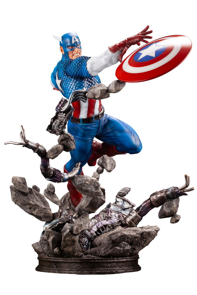 Marvel Universe Avengers 1/6 Scale Fine Art Statue: Captain America image 1