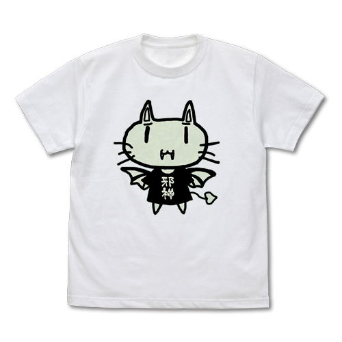 Aokana: Four Rhythm Across The Blue Jashin-chan Luminous T-Shirt White (M Size) image 1