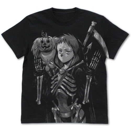 Dorohedoro (Original Version) - Ebisu &amp; Kikurage All Print T-shirt Black (XL Size)