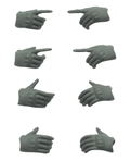 Little Armory 1/12 Scale Runner Kit: LittleArmory-OP5 figma Tactical Gloves (Mas Grey) thumbnail 1