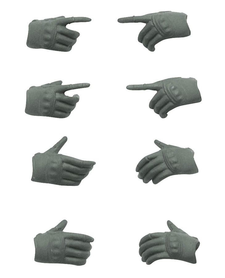 Little Armory 1/12 Scale Runner Kit: LittleArmory-OP5 figma Tactical Gloves (Mas Grey) image 1