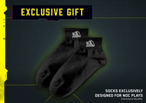 Cyberpunk 2077 [NOC Plays Socks Edition] incl. Socks, Badges_