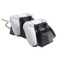 Cyber Gadget Controller Stand for PlayStation 5 [Double] (Black) thumbnail 1