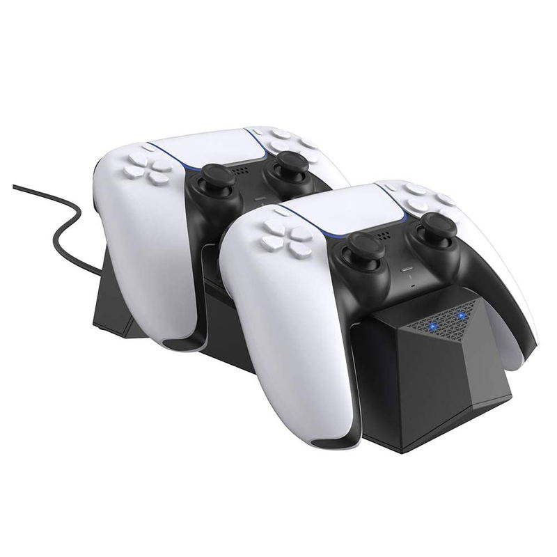 Cyber Gadget Controller Stand for PlayStation 5 [Double] (Black) image 1