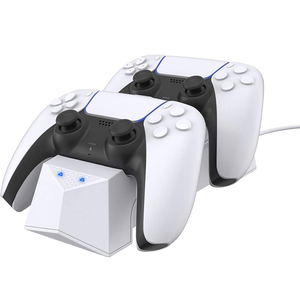 Cyber Gadget Controller Stand for PlayStation 5 [Double] (White)