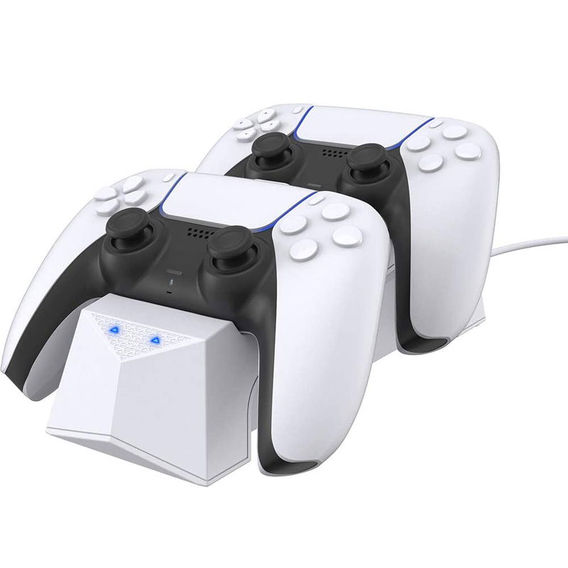 Cyber Gadget Controller Stand for PlayStation 5 [Double] (White) image 1