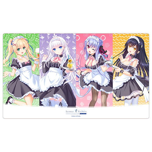 Summer Pockets Reflection Blue Rubber Mat: Shiroha & Kamome & Ao & Tsumugi/Maid image 1