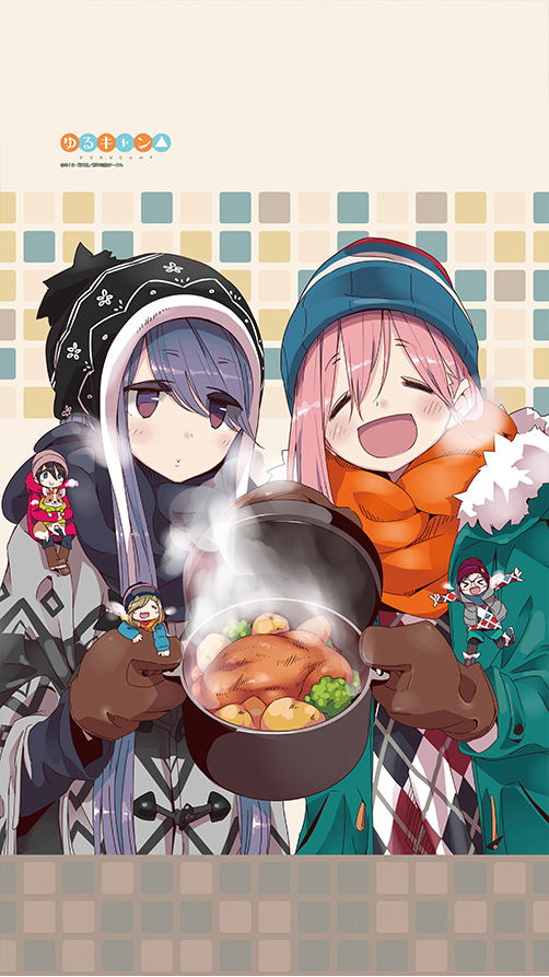 Yurucamp - Noren Nadeshiko & Rin 2