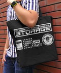 Ultraman Z - Anti-Monster Special Airborne Armored Corps "Storage" Large Tote Bag Black thumbnail 2