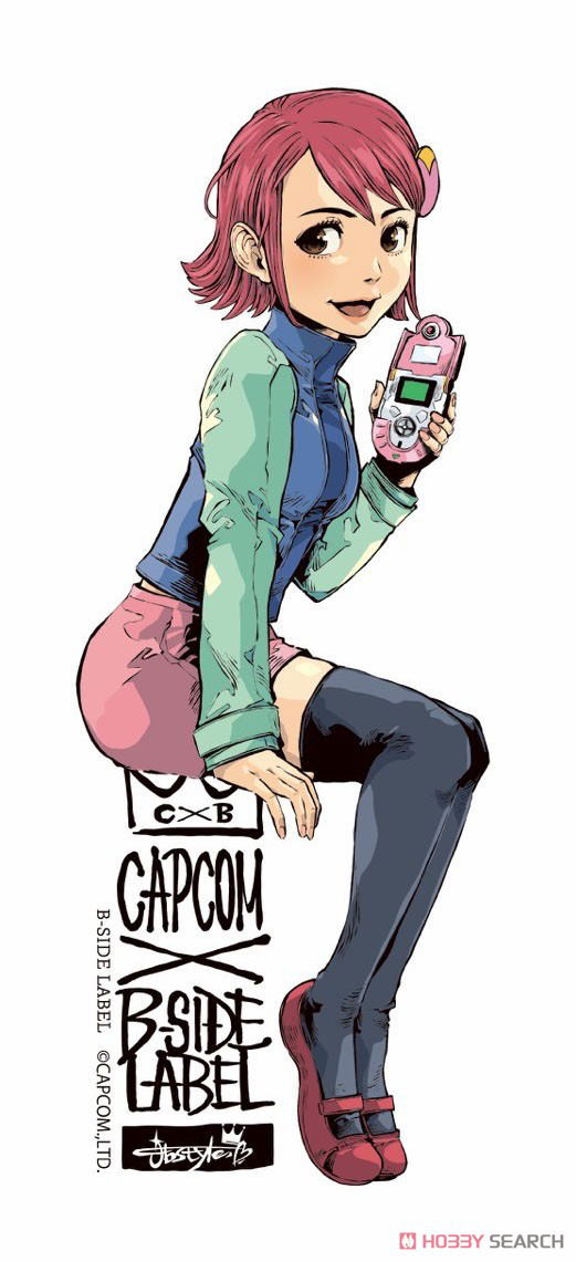 Capcom X B Side Label Sticker Capcom Girl Mayl