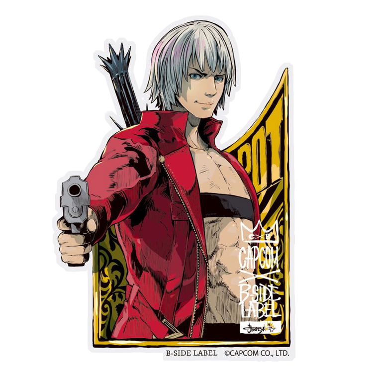 Capcom X B Side Label Sticker Devil May Cry th Dante