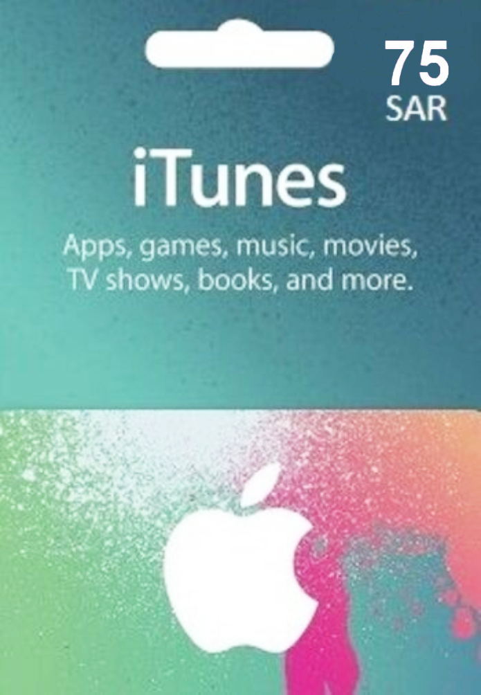 iTunes 75 SAR Gift Card Saudi Arabia Account digital