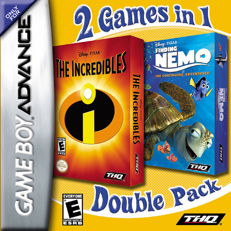 2 Games in 1 Double Pack: The Incredibles / Finding Nemo: The Continuing  Adventures for Game Boy Advance