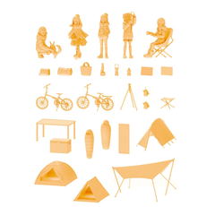 ARTPLA Yuru Camp 1/24 Scale Plastic Model Kit: Outdoor Activities Club & Camp Set Kaiyodo ARTPLA Yuru Camp 1/24 Scale Plastic Model Kit: Outdoor Activities Club & Camp Set Kaiyodo