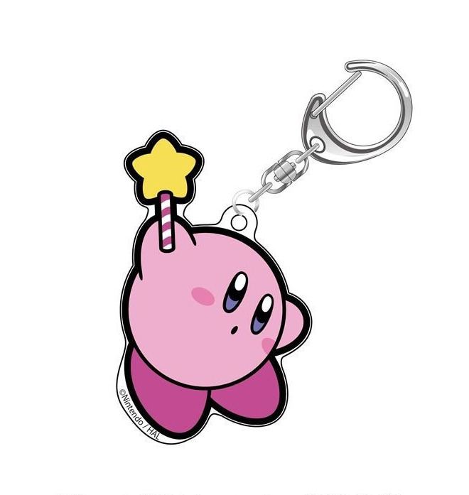 Details about   Kirby's Dream Land Rubber Reel Key Charm Sleep Kirby Super Star Keychain 