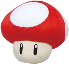 Super Mario Cushion: Super Mushroom (Re-run) San-ei Boeki