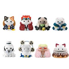 Mega Cat Project One Piece: Nyan Piece Nya-n! Luffy and Rivals (Set of 8 Pieces) Mega House