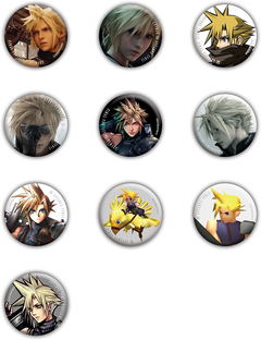 Final Fantasy VII 25th Can Badge Collection: Cloud Strife Vol. 1 (Set of 10 Pieces) Square Enix Final Fantasy VII 25th Can Badge Collection: Cloud Strife Vol. 1 (Set of 10 Pieces) Square Enix