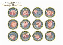 Kirby's Dream Land: Kirby Horoscope Collection Relief Medal Collection (Set of 12 pieces) Ensky