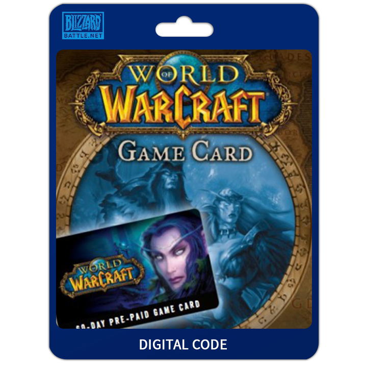 World of Warcraft 60 days Time Card Prepaid US battle.net digital