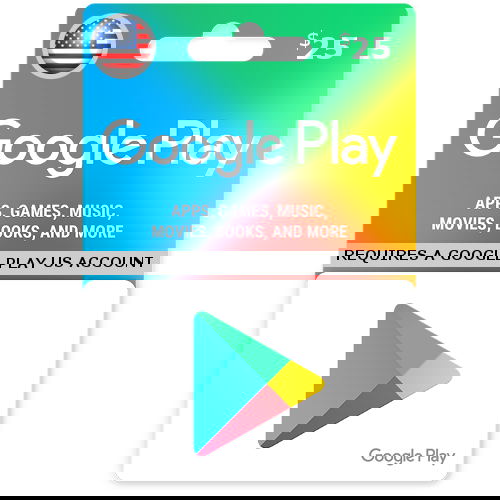 Google Play USD 25 Gift Card | USA Account digital