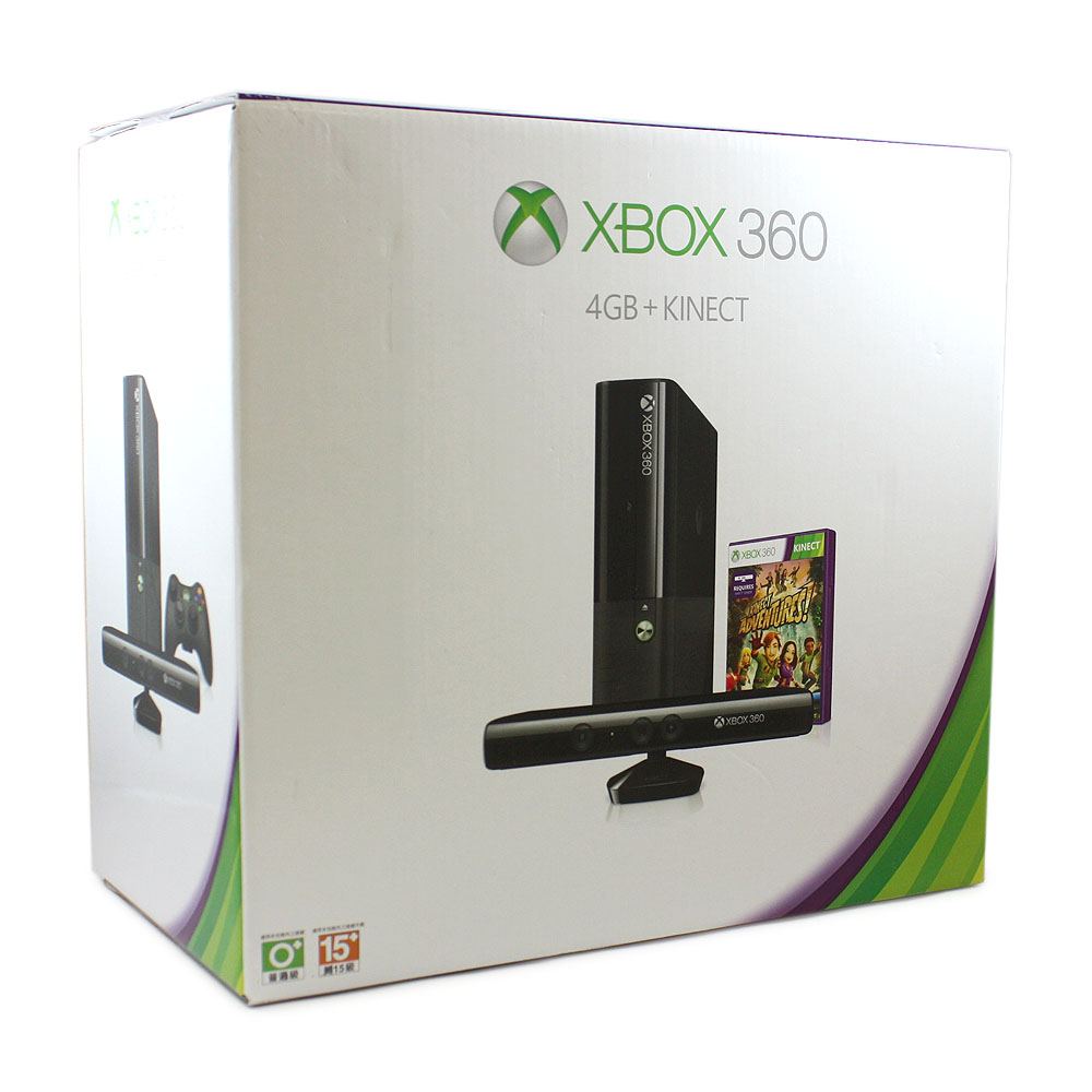 Xbox 360 Arcade Slim Console 4gb Kinect Bundle Incl