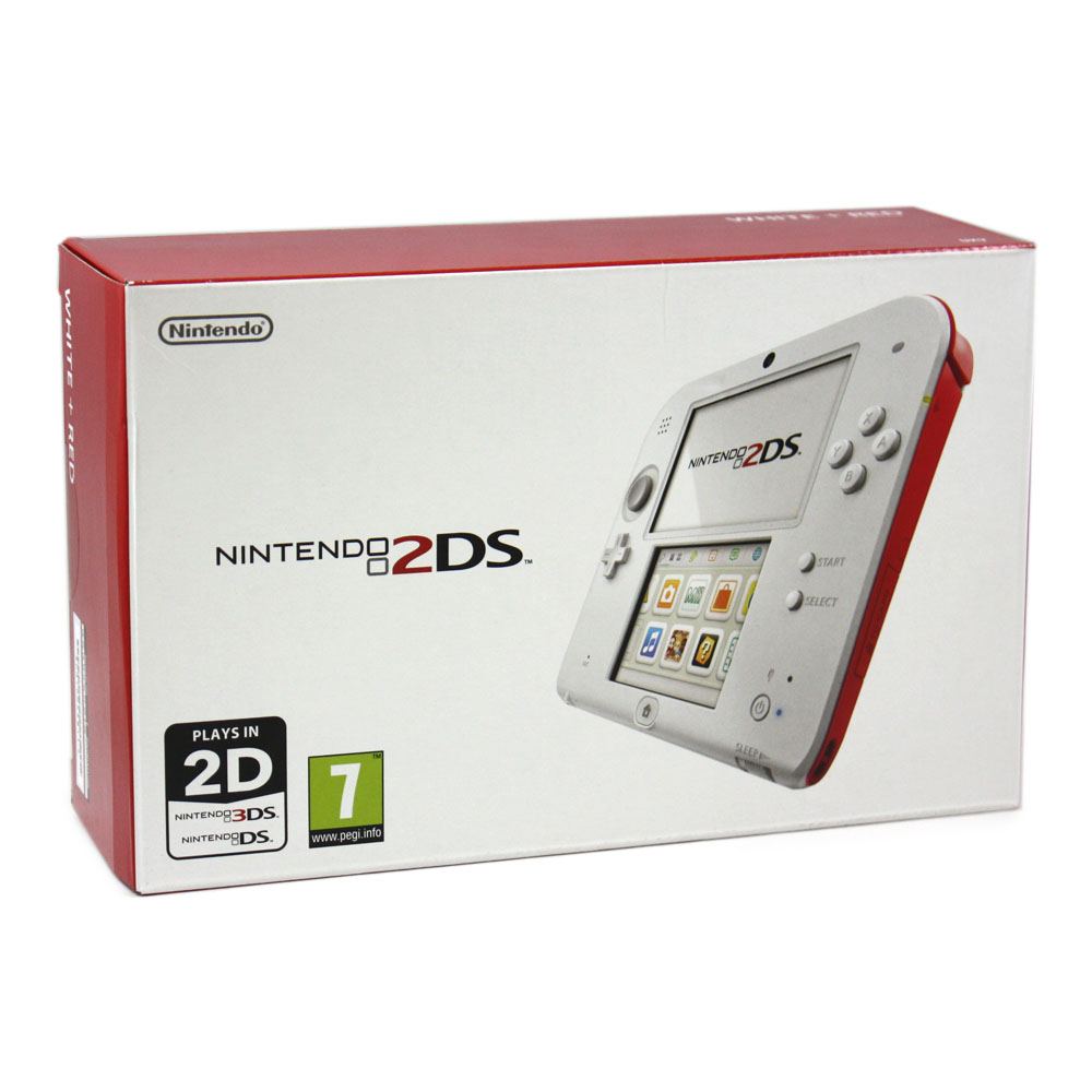 Nintendo 2DS in White/Red