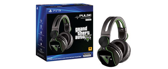 Official Sony Grand Theft Auto V Pulse Elite Wireless Stereo Headset PS3 -  ozgameshop.com