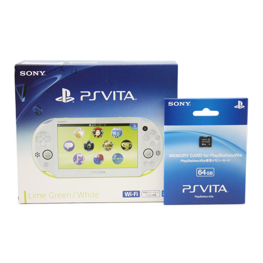 PS Vita PlayStation Vita New Slim Model - PCH-2000 (Lime Green White