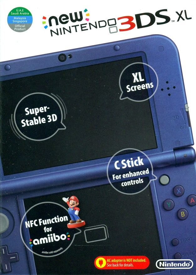 Conmemorativo Cereza Moler New Nintendo 3DS XL (Metallic Blue)