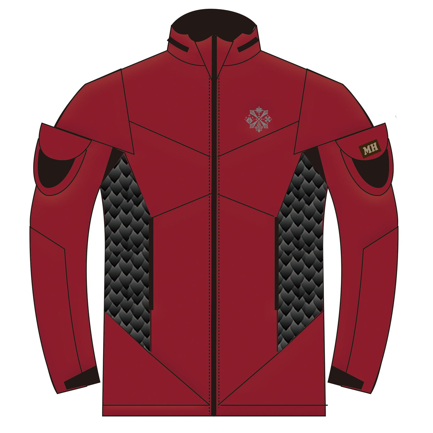 Monster Hunter Hunting Soft Shell For Patch Red S