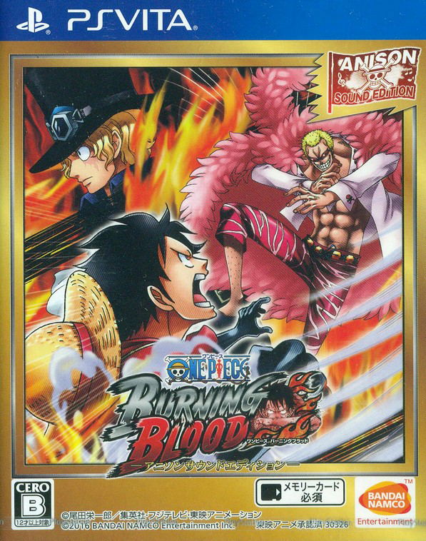 One Piece Burning Blood Anison Sound Edition For Playstation Vita One Piece Burning Blood Anison Sound Edition For Playstation Vita