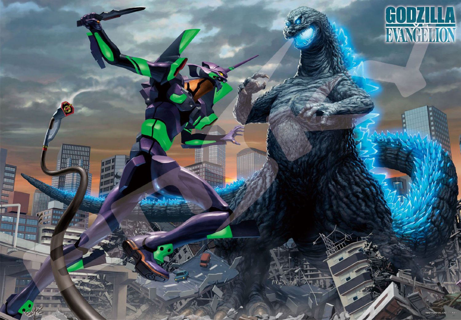 Godzilla 1000 Piece Jigsaw Puzzle Roar of Dawn