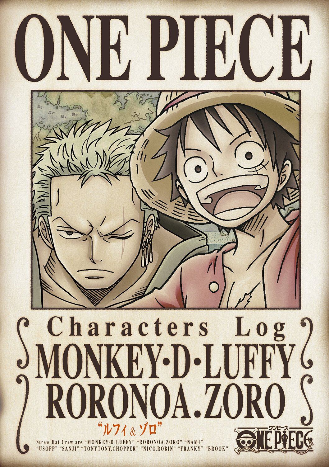 One Piece Characters Log Luffy And Zoro