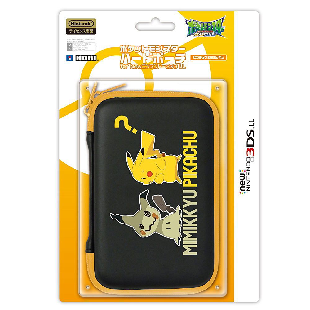 Pokemon Hard Pouch For New 3ds Ll Pikachu Mimikyu