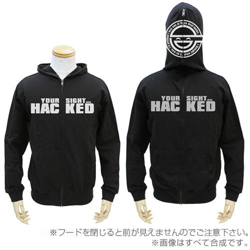 Ghost In The Shell Stand Alone Complex The Laughing Man Full Zip Hoodie Black Xl Size Ghost In The Shell Stand Alone Complex The Laughing Man Full Zip Hoodie Black Xl Size