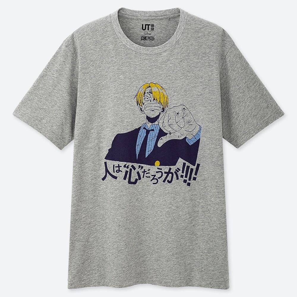 Ut One Piece th Anniversary Sanji Men S T Shirt Gray M Size