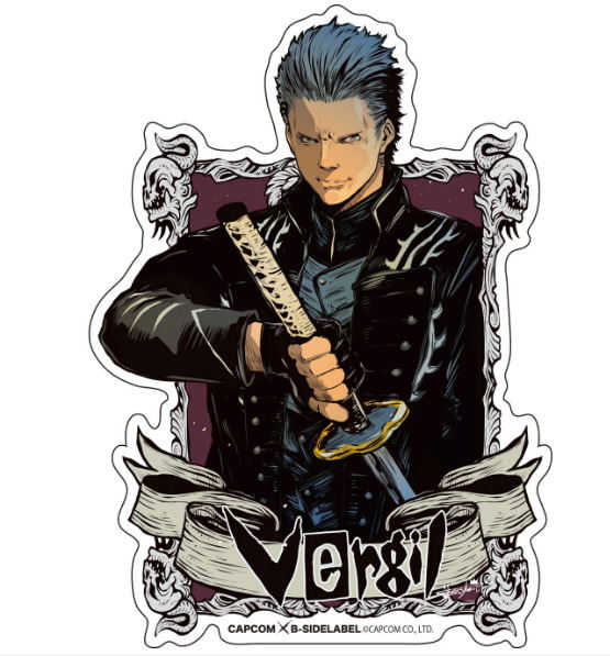 Capcom X B Side Label Sticker Devil May Cry 5 Vergil