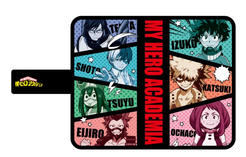 My Hero Academia 01 Character Group Design Book Type Smartphone Case